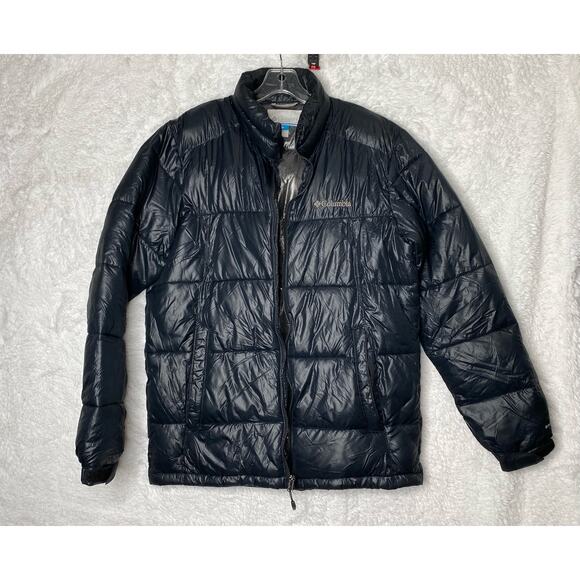 Columbia Mens Omni Heat Puffer Coat size Small Black - Picture 1 of 10
